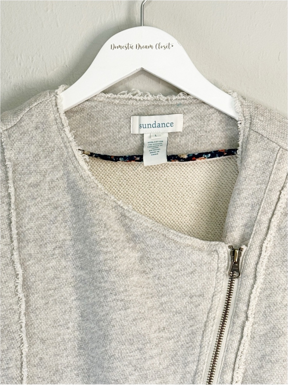 Sundance Light Gray Layered Ruffle Knit Jacket - Picture 5 of 6